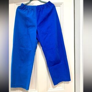 Verity & Daughters blue color block relaxed ankle pant